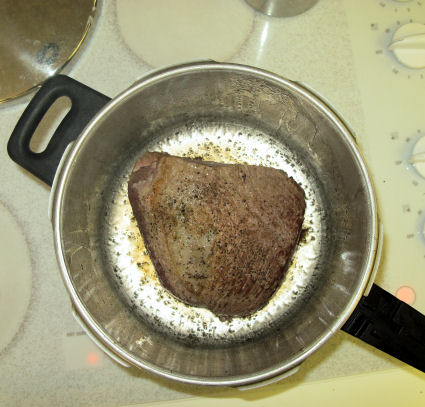 Browning the roast