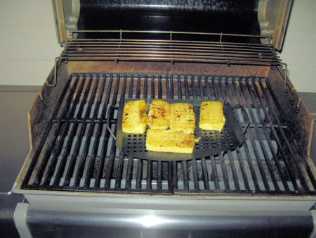 Griling the polenta