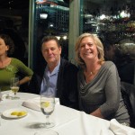 Gwen, Dennis, Mary: dinner at Mon Ami Gabi on the Strip