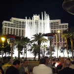 On the Strip: oddly Hitleresque water show at the Bellagio